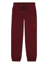 Givenchy Burgundy Trousers For Kids With Logo In Burgundy