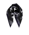 Givenchy Spray-paint Effect Scarf In Black