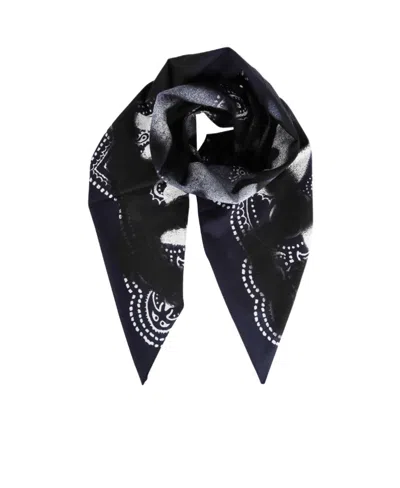 Givenchy Spray-paint Effect Scarf In Black