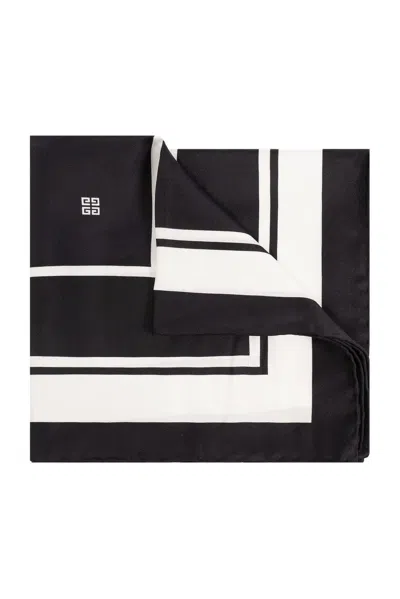 Givenchy Square 4g Scarf In Black