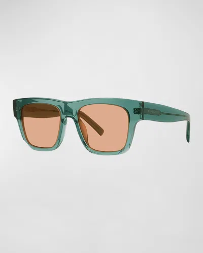 Givenchy Square Acetate Sunglasses In Green