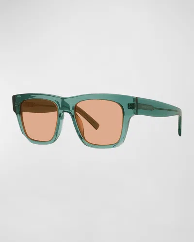 Givenchy Square Acetate Sunglasses In Light Green Rovie