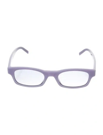 Pre-owned Givenchy Square Clear Sunglasses In Purple