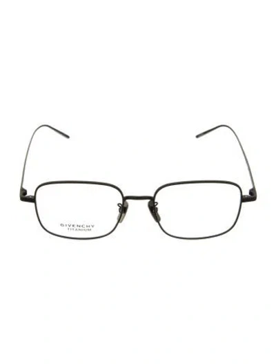Pre-owned Givenchy Square Eyeglasses In Black