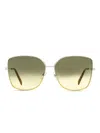 Givenchy Square-frame Sunglasses In Gold
