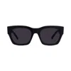 Givenchy Square Frame Sunglasses Sunglasses In 01a Shiny Black / Smoke