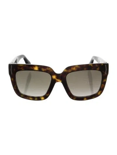 Pre-owned Givenchy Square Gradient Sunglasses In Brown