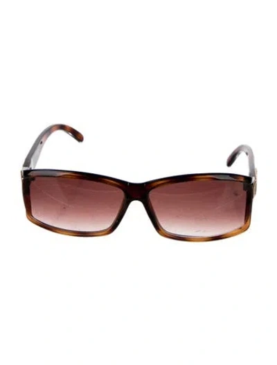 Pre-owned Givenchy Square Gradient Sunglasses In Brown