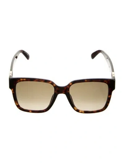 Pre-owned Givenchy Square Gradient Sunglasses In Brown