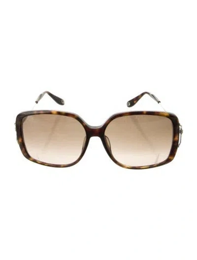 Pre-owned Givenchy Square Gradient Sunglasses In Brown