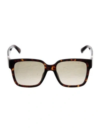 Pre-owned Givenchy Square Gradient Sunglasses In Brown