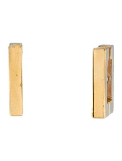 Pre-owned Givenchy Square Huggie Earrings In Multi