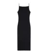 Givenchy Robe Mi-longue À Encolure Carrée In Black