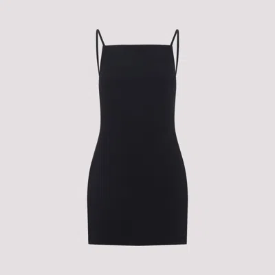 Givenchy Square-neck Spaghetti-strap Mini Dress In Black