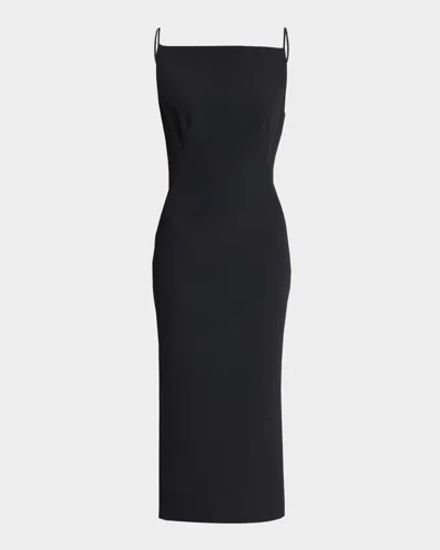 Givenchy Square-neck Sleeveless Midi Dress