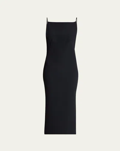 Givenchy Square-neck Sleeveless Midi Dress
