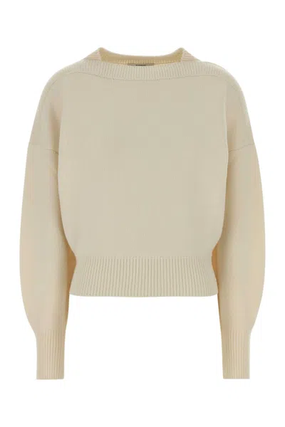 Givenchy Square Neck Sweater In Ivory