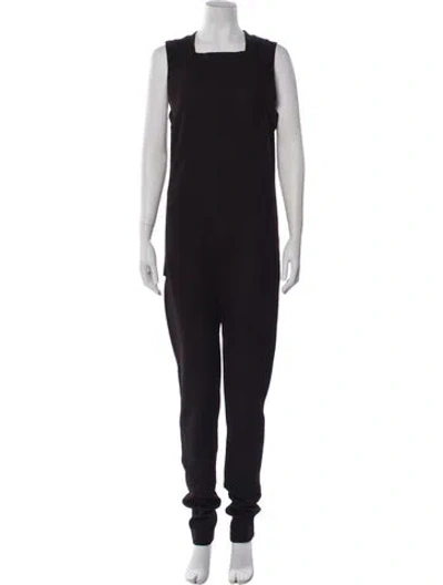 Pre-owned Givenchy Square Neckline Jumpsuit In Gray