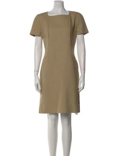 Pre-owned Givenchy Square Neckline Knee-length Dress In Neutral