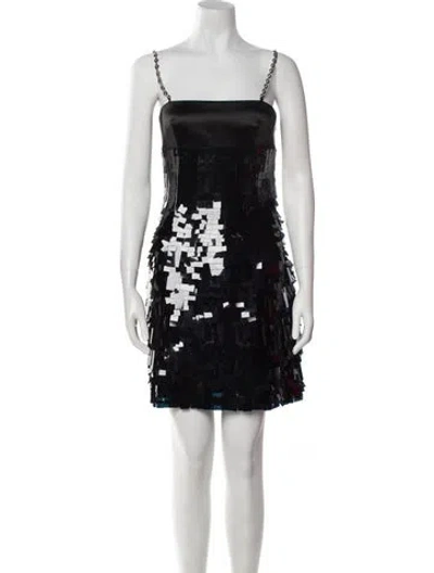 Pre-owned Givenchy Square Neckline Mini Dress W/ Tags In Black