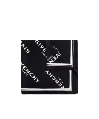Givenchy Square Scarf In Black