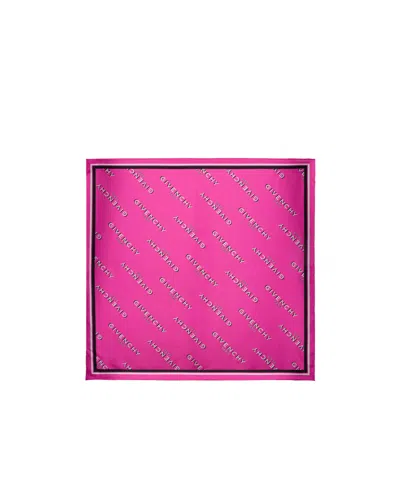 Givenchy Square Silk Scarf In Pink