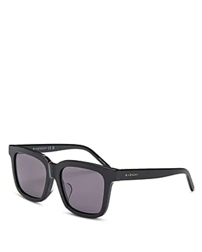 Givenchy Square Sunglasses, 53mm In Black/gray Solid