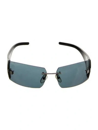 Pre-owned Givenchy Square Tinted Sunglasses In Black