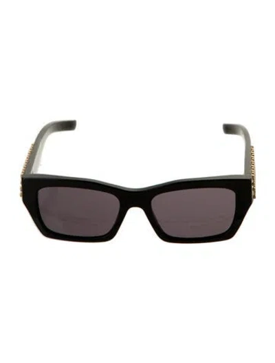Pre-owned Givenchy Square Tinted Sunglasses In Black