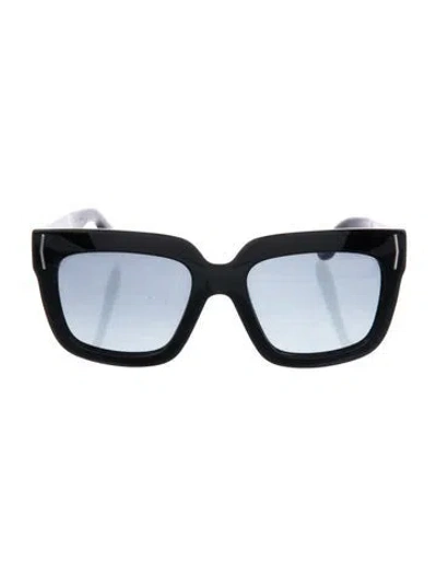 Pre-owned Givenchy Square Tinted Sunglasses In Black