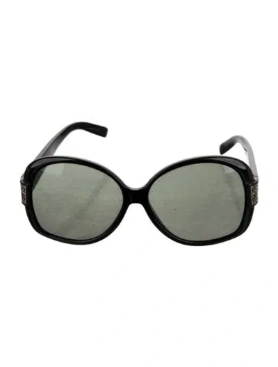 Pre-owned Givenchy Square Tinted Sunglasses In Black