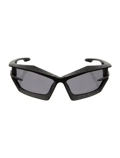 Pre-owned Givenchy Square Tinted Sunglasses In Black