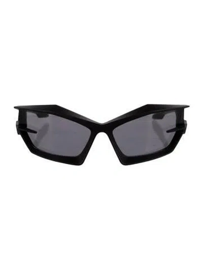 Pre-owned Givenchy Square Tinted Sunglasses In Black