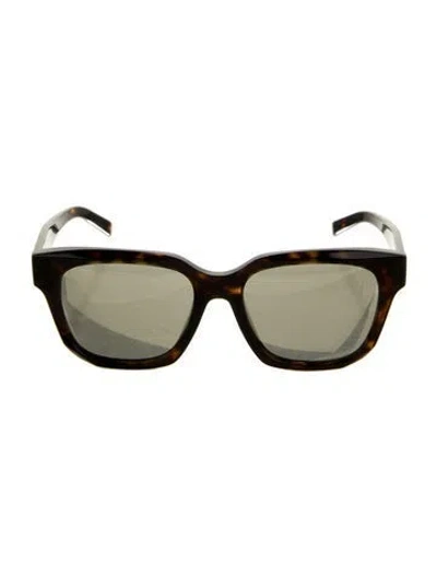 Pre-owned Givenchy Square Tinted Sunglasses In Brown