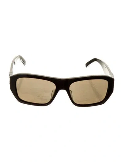 Pre-owned Givenchy Square Tinted Sunglasses In Brown