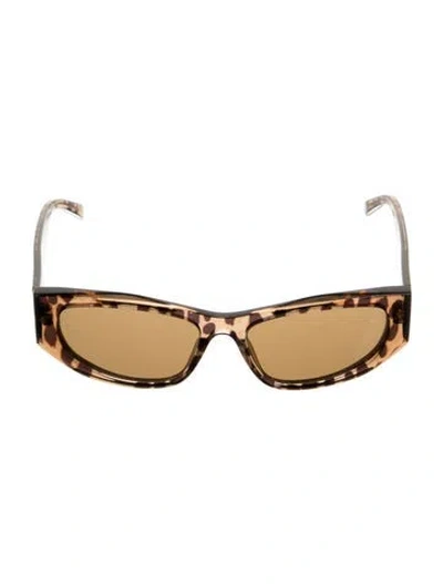 Pre-owned Givenchy Square Tinted Sunglasses In Brown