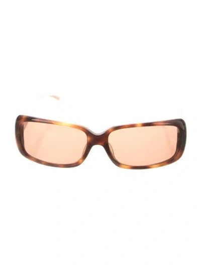 Pre-owned Givenchy Square Tinted Sunglasses In Brown