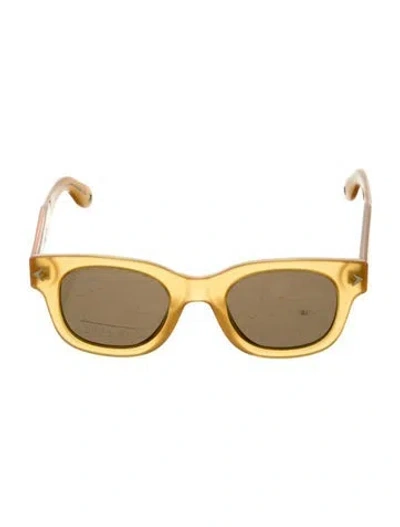 Pre-owned Givenchy Square Tinted Sunglasses In Brown