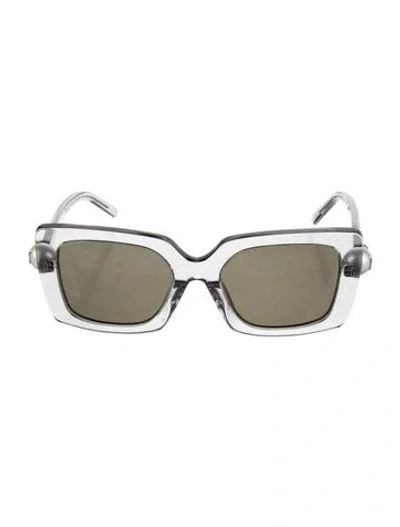 Pre-owned Givenchy Square Tinted Sunglasses In Clear