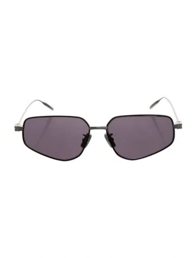 Pre-owned Givenchy Square Tinted Sunglasses In Silver