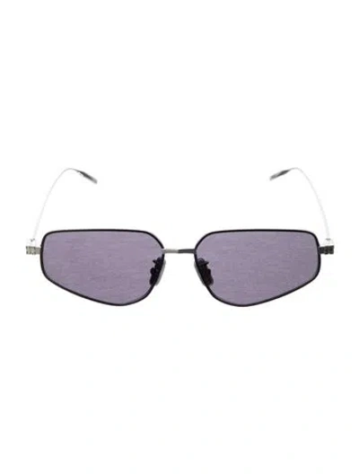 Pre-owned Givenchy Square Tinted Sunglasses In Silver