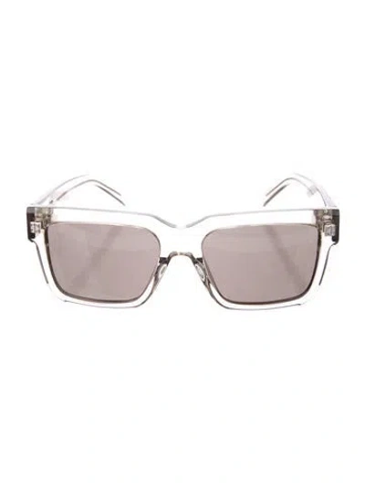 Pre-owned Givenchy Square Tinted Sunglasses In Transparent
