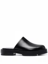 Givenchy Squared Loafers With 4 Cm Heel In Black