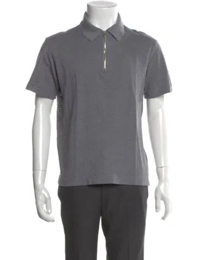 Pre-owned Givenchy S/s Polo Short Sleeve Shirt In Gray