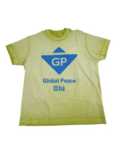 Givenchy Stadium Global Peace "citrus Green" T-shirt