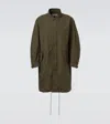 Givenchy Stamp Cotton-blend Raincoat In Green