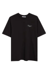 Givenchy Front Stamp-style Graphic Print T-shirt In Black