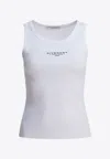 Givenchy Slim Tank Top With Logo Print In White