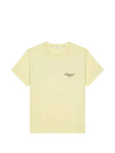 Givenchy Stamp Print T-shirt In Yellow