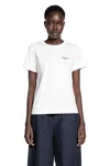 Givenchy White Crew Neck T-shirt With Logo On Front And Back In Cotton Woman In White
